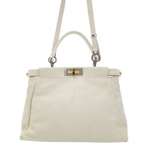 Fendi Peekaboo handbag ISeeU Leather 2way Shoulder Bag